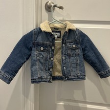 Baby Gap Disney Minnie Mouse Sherpa Lined Jean Jacket   Size 4T