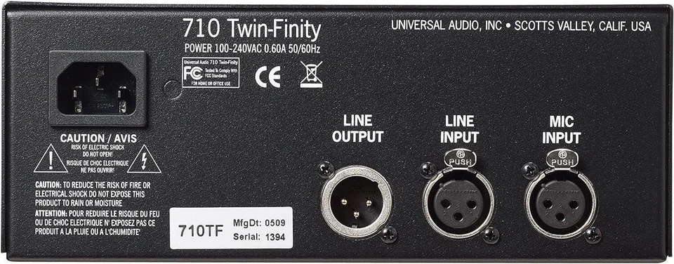 UniversalAudio710TwinFinityPreamp - Image 2 of 3