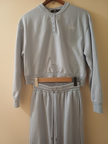 Sportsgirl Women's Blue 2pc Tracksuit Set  Jumper & Pants