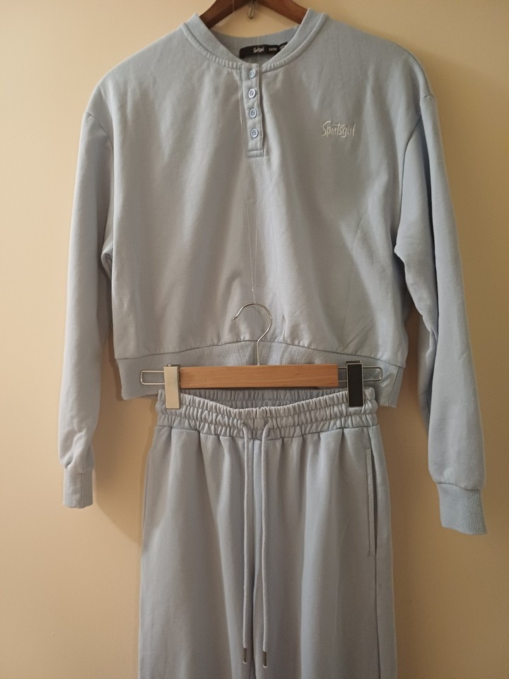 Sportsgirl Women's Blue 2pc Tracksuit Set  Jumper & Pants