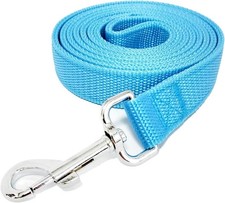 Nylon Dog Leash with 2-Layer 4 FT/ 6 FT/ 7FT Long 1 Inch Wide for Medium Larg...