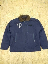 Vintage 80s France French Navy N-1 Style Military Army Fleece Liner Jacket Sz L