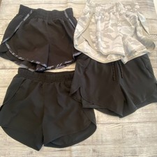 All In Motion Bundle of 4 Athletic Activewear Shorts Girls