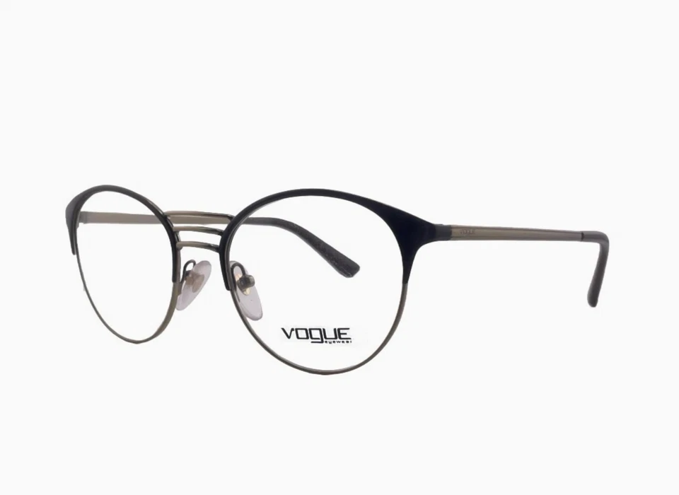 GAFAS VOGUE VO 4043 997 ORO MARRÓN AUTÉNTICAS RX REDONDAS 51-18-135 NUEVAS Foto 2 de 4