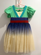 Taylor Joelle Disney Mulan Princess Size 6 Puff Short Sleeve Dress
