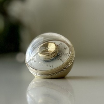 Vintage Honeywell Sphere Desk Thermometer Paperweight