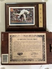 Nolan Ryan 1991 Topps 40 years of Baseball card on plaque