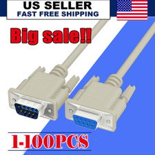 DB9 RS232 Male to Female Serial Port Extensio...