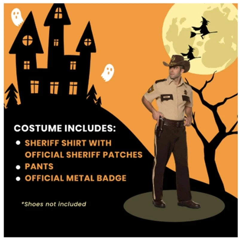 Rick Grimes Sheriff - The Walking Dead - Disfraz - Hombre - 2 Tallas Foto 2 de 3