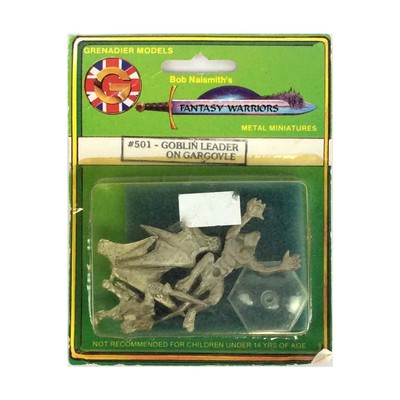 Grenadier Fantasy Warriors Orcs & Goblins Goblin Leader on Gargoyle Pack New
