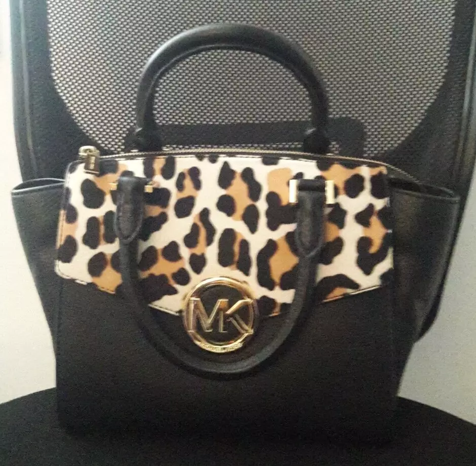 Michael Kors Leopard Calf Hair Cross Body Bag