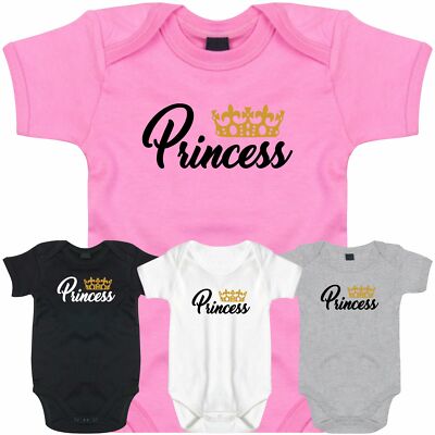 BabyBody PRINCESS Mädchen Krone Geschenkidee Taufe Geburt King Queen CrazyShirt