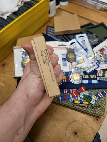 Air Force Fire Chief Insignia/ Badge / Ribbon Medal Grouping Desert Storm Era... - Picture 16 of 24