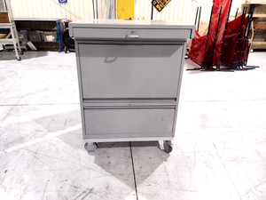 Desktop Computer FrankenCart 35"x24"x49"  Gray Steel Cart on Casters