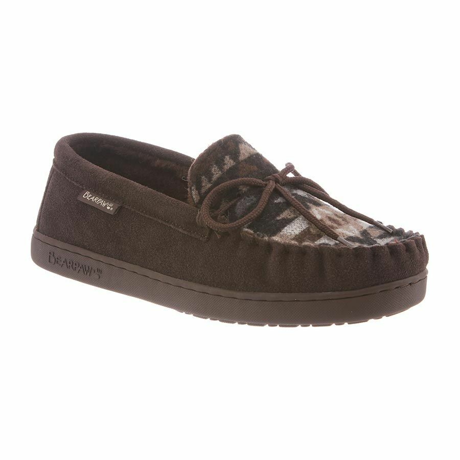 Bearpaw Men's Moc II, Chocolate