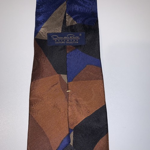 Vintage Oscar De La Renta Neckwear Couture Collection Abstract - Picture 5 of 7