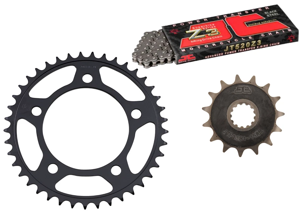 JT SPROCKET KIT/TRASMISSIONE HONDA CB 500 X 13/18 JT CATENA 520 Z3 116 CORONA 41 PIGNONE 15