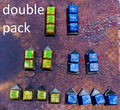 Packung ALLZWECK Wundmarkierer für 16mm Würfel für jedes Kriegsspiel