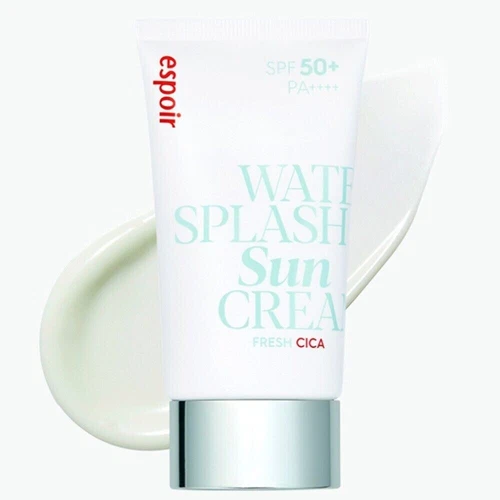 Espoir Water Splash Sun Cream Fresh Cica SPF50+ PA++++ 60ml Vegan K-beauty