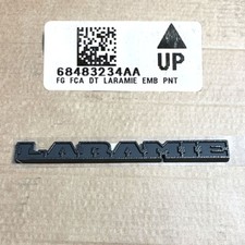 New Oem Mopar 2019-2023 Ram 1500 Black Laramie Tailgate Badge Emblem 68483234aa New Oem Mopar 2019-2023 Ram 1500 Black Laramie Tailgate Badge Emblem 68483234aa