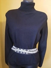 Cejon Beaded Satin Look Tie Belt