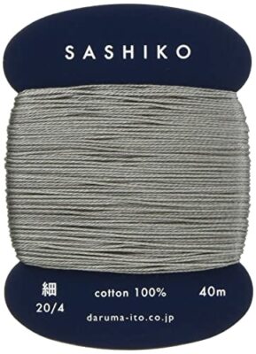 Yokota Daruma Sashiko Thread (Thin) Carded Col.229 Mouse 40m DRM2400-228 Japan