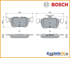 Brake pad set, disc brake Bosch 0986494888 for Ford