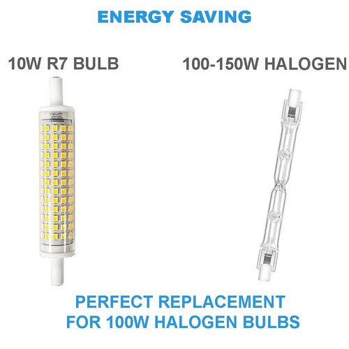 LEDBRITE R7S LED 118mm 10W R7S LED Bulbs 810LM AC 220-240V 150W Equivalent J118 - Picture 3 of 4