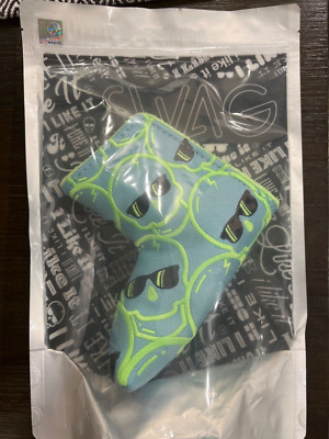 Swag Golf Blue Wave Concentric Skull Blade Putter Cover - SEALED