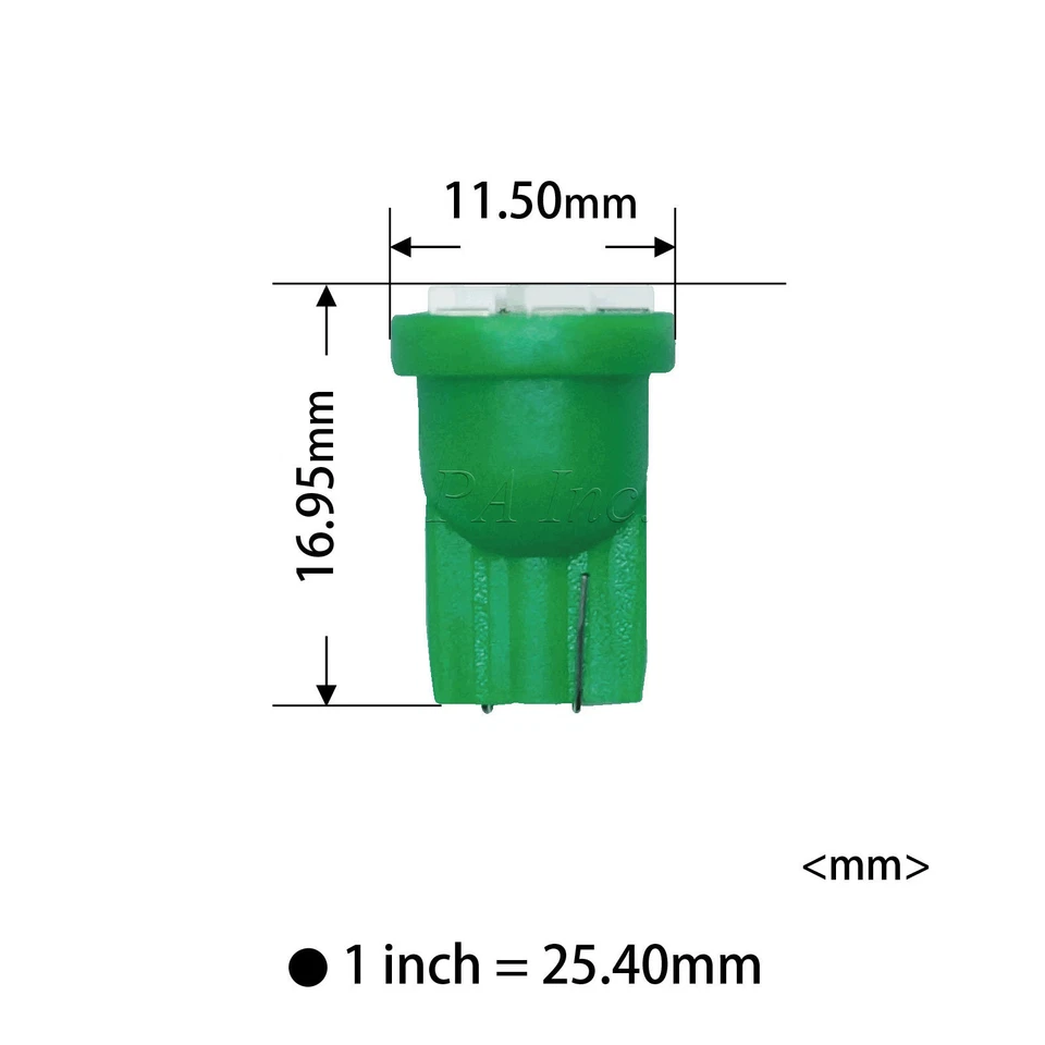 25x T10 W5W Púrpura LED Tablero Bombilla Panel de Instrumentos PA LED Foto 2 de 4