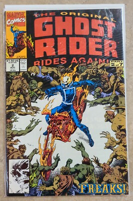 The Original Ghost Rider Rides Again # 2 1991 Marvel F VF (QE) (W5)