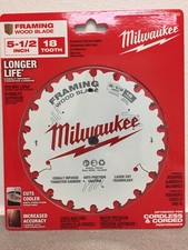 Milwaukee 48-40-0520 5-1/2 in. D X 10 mm Tungsten Carbide Framing Blade 18 teeth