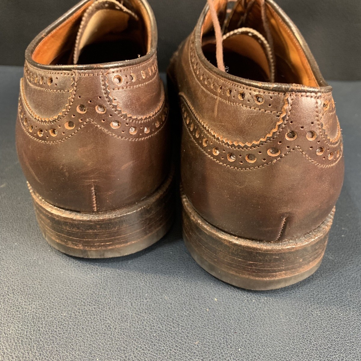 Alan McAfee Men Brown Wing Tip Dress Men's Shoe size 10 E London