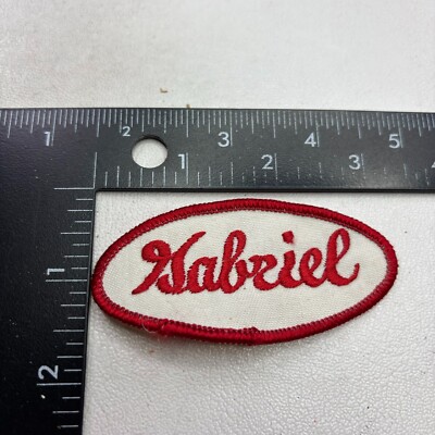 Vtg Oval Cursive Red Letter Name GABRIEL Patch Badge (Workwear Uniform ID) C40Z