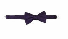  50 Ryan Seacrest Mens Purple Adjustable Paisley Printed Pre Tied Silk Bow Tie