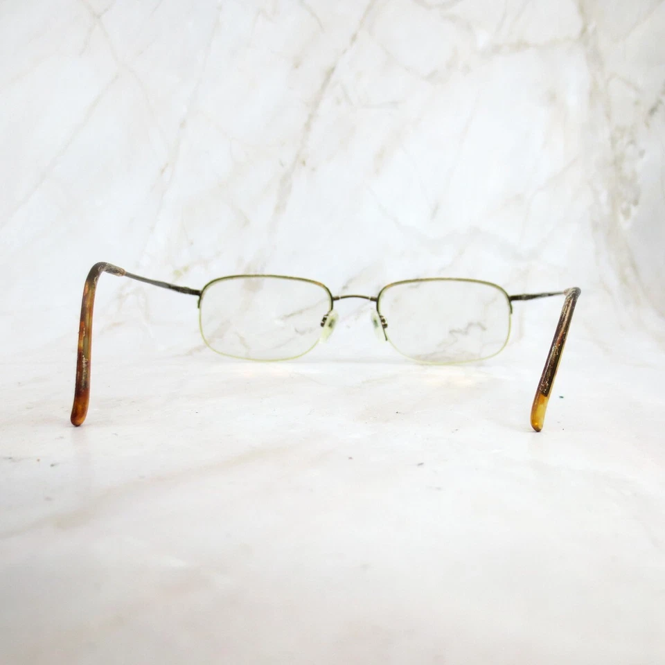 Flexon by Marchon Eyeglasses Frame 606 Men's Coffee Rectangle Half Rim 52-19-140 - Image 4 of 4