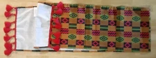 3 Table Runners 12' × 31' Inch  Diamond Pattern Brown ,Pink & Green New 
