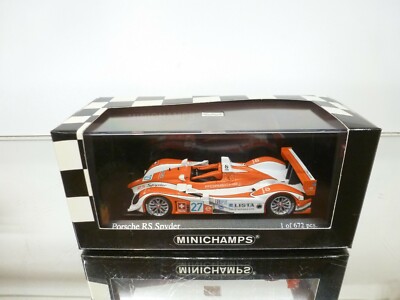 MINICHAMPS PORSCHE RS SPYDER 2008 DUTCH DRIVER LAMMERS - 1:43 rare - GOOD IN BOX
