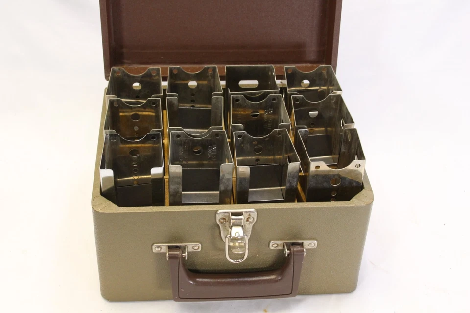 Caja de almacenamiento de archivos lista para proyector LaBelle 6" revistas retenedores de diapositivas juego de 12 Foto 3 de 4