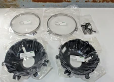 67-68 Mustang Headlight Bulb Retainer Cup Bucket( Pair)  (ACP) and hardware