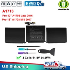 LOT A1708 A1713 Battery for MacBook Pro 13 inch Late 2016 Mid 2017 EMC 2978 3164