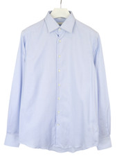 SUITSUPPLY Custom Made Slim Fit Formal Shirt Men's 39L / 15 1/2L Pinstriped