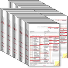 J. J. Keller Annual Vehicle Inspection Report Form 50-pk. - Snap-Out Format, 3-P