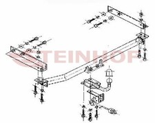Anh&auml;ngerkupplung passend f&uuml;r MERCEDES W 210 06/1995-03/2002 starr
