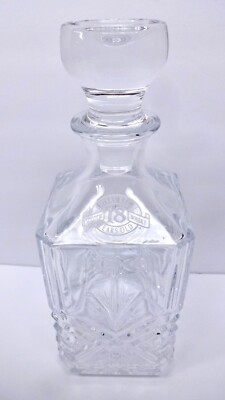 Chivas Regal 18 Years Old Scotch Whiskey 10'' Tall Glass Liquor Decanter Empty
