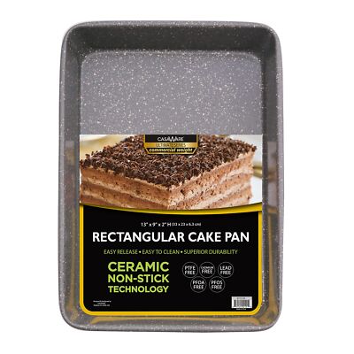 13 x 9 x 2-inch Ultimate Series Commercial Weight Ceramic Non-Stick Coating R...