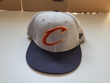 Cleveland Cavaliers Cavs New Era 9Fifty Snapback Hat Cap Gray Blue NBA