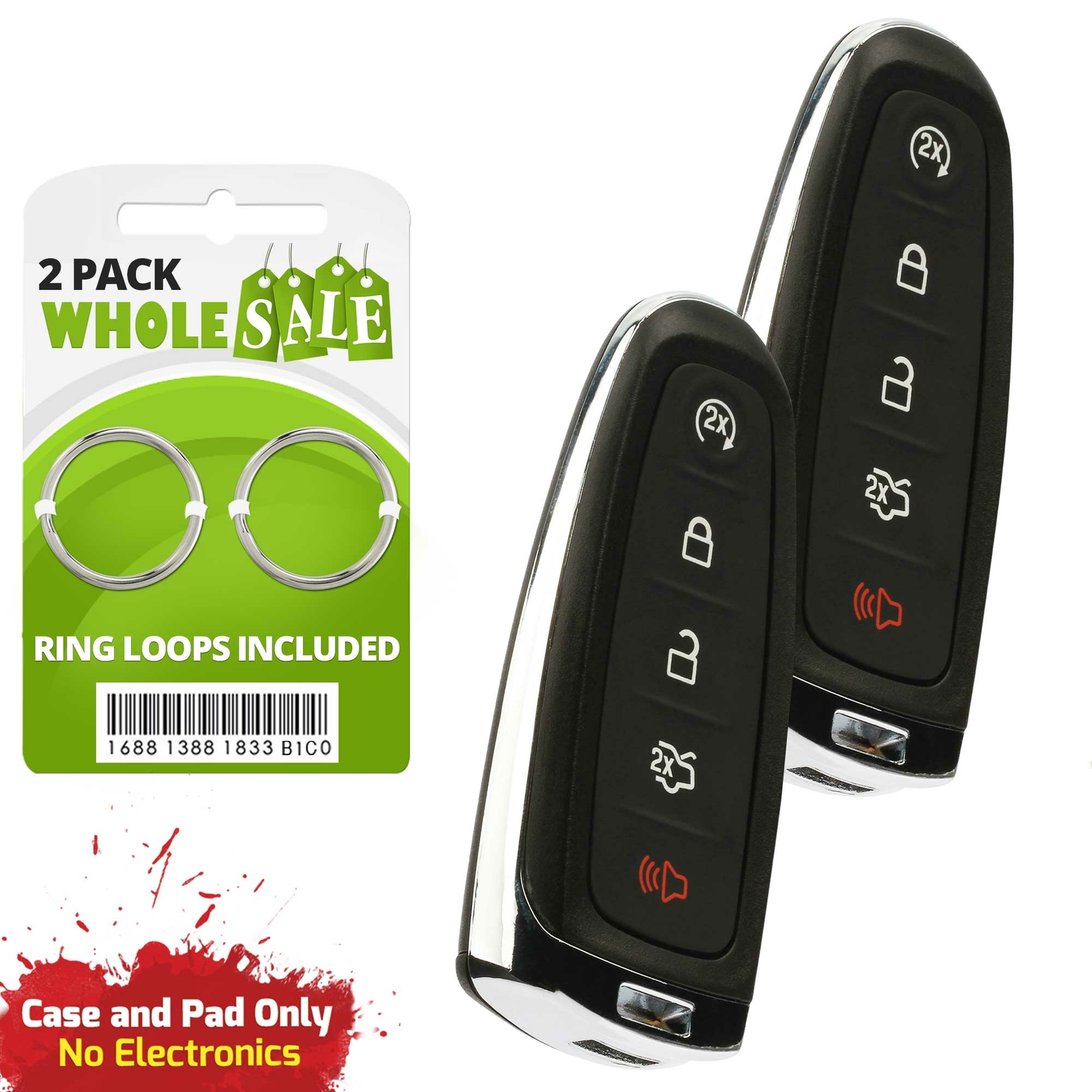 2 Repuestos Para Ford Taurus 2013 2014 2015 2016 Llavero Carcasa Estuche