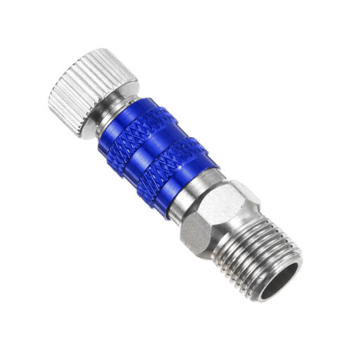 1/8 Air Brush Connector Adapters, 1pcs Air Brush Quick Connect, Blue - Photo 1/5
