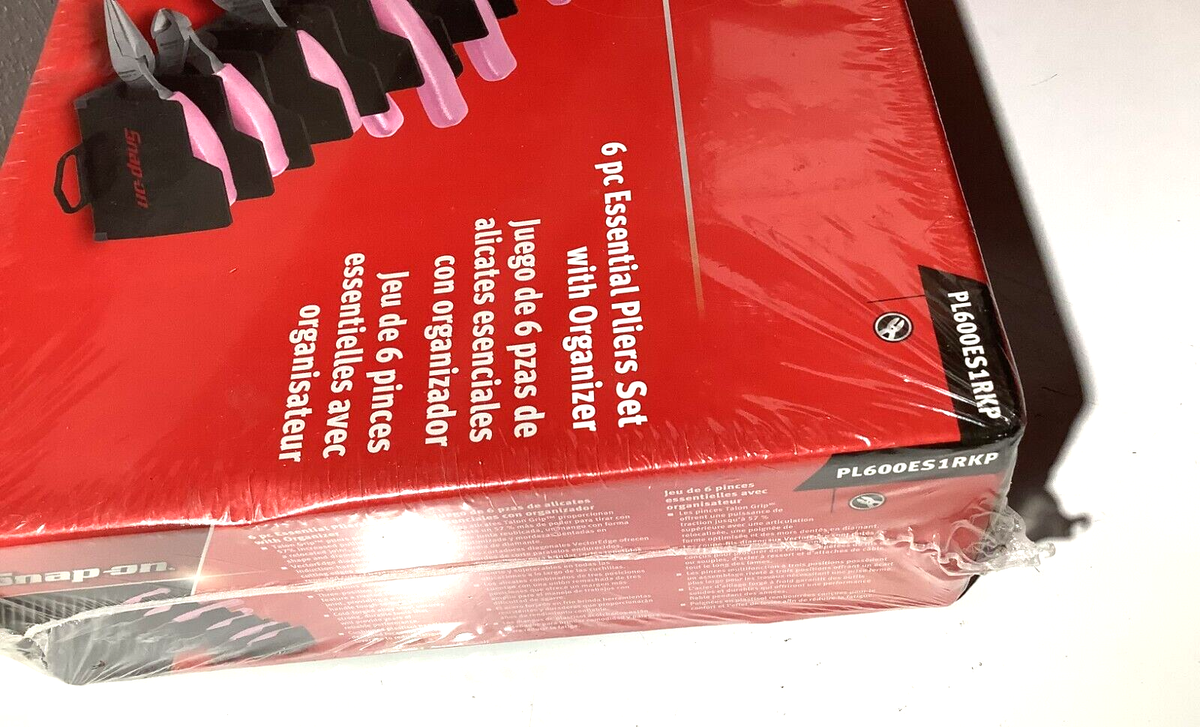 New Snap-on™ 6-pc Pink Heavy Duty Pliers Set PL600ES1RKP Pink 